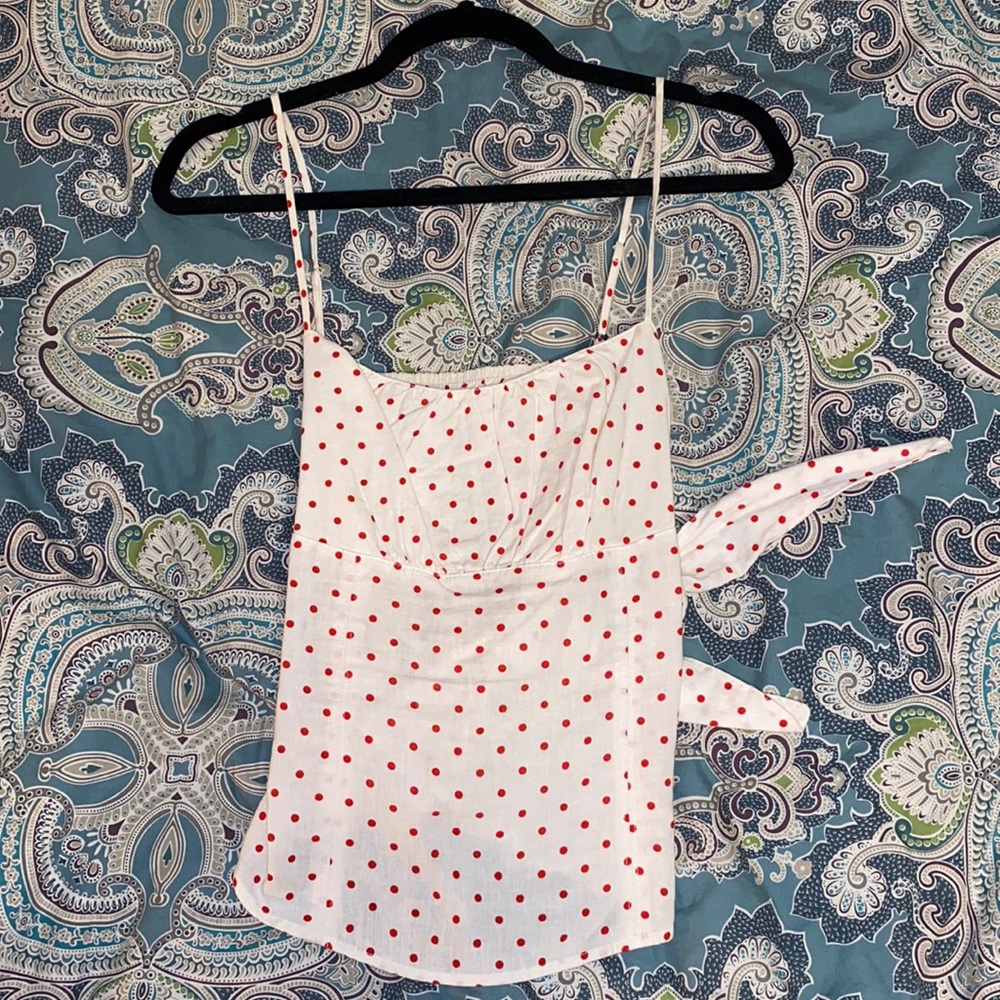 Anthropologie Polka Dot Tank Top